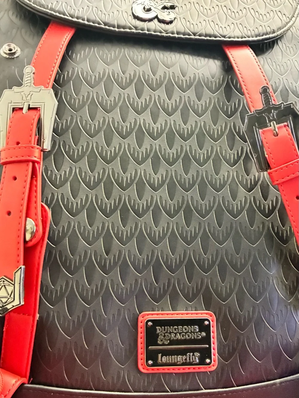 Loungefly Dungeons & Dragons Full-Size Backpack with Coin Bag!